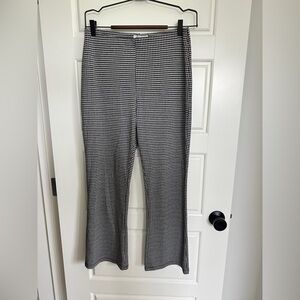 Urban Outfitters Black and White High Rise Flare Pants